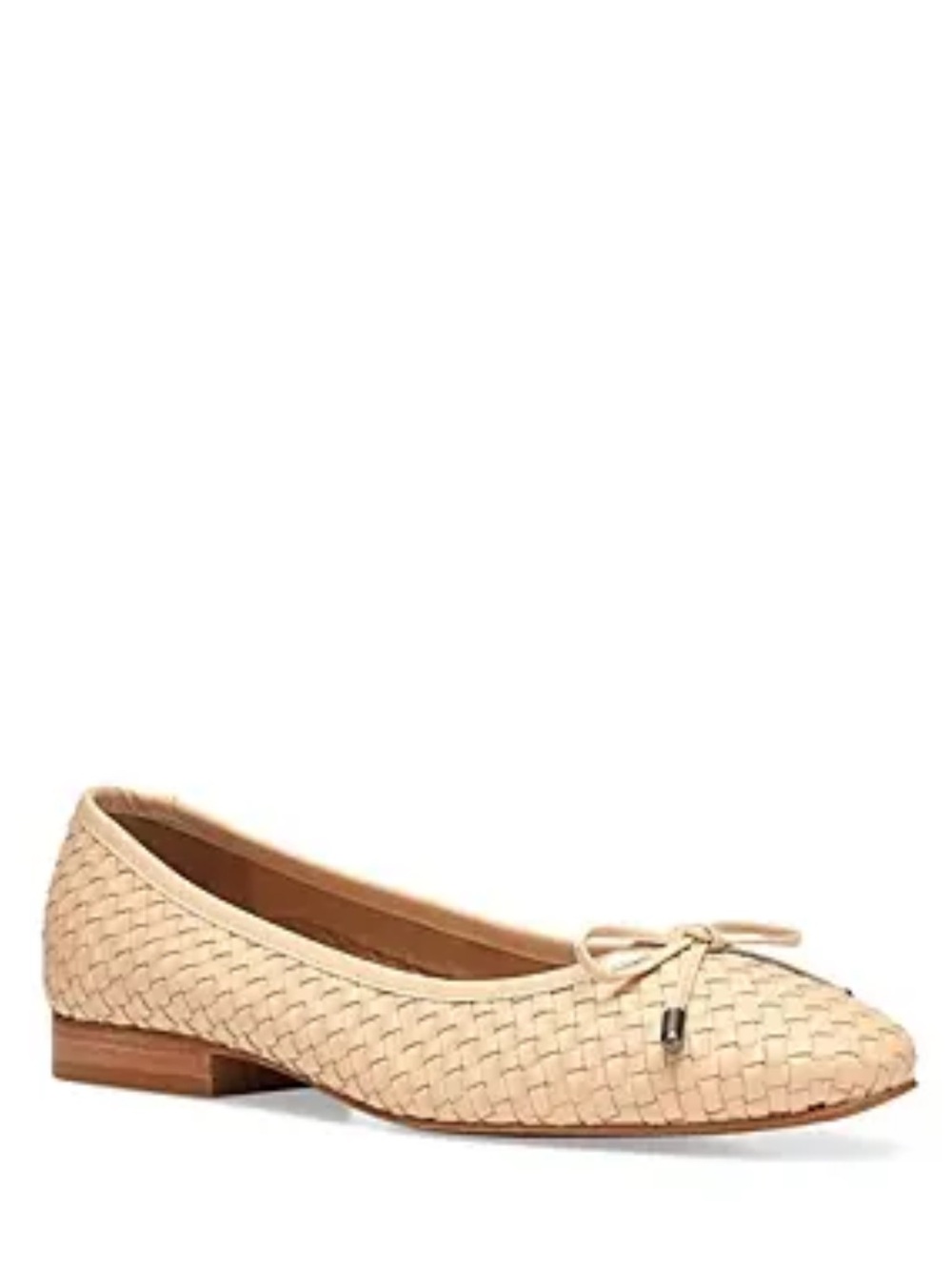 Donald J. Pliner Woven Leather Ballet Flats in Beige | 11